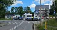 Zderzenie samochodu i motocykla na DK 28 - zdjęcie 4