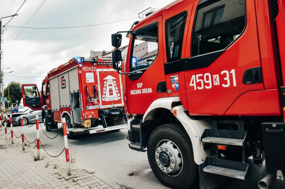 Samochód uderzył w słup energetyczny - zdjęcie 6
