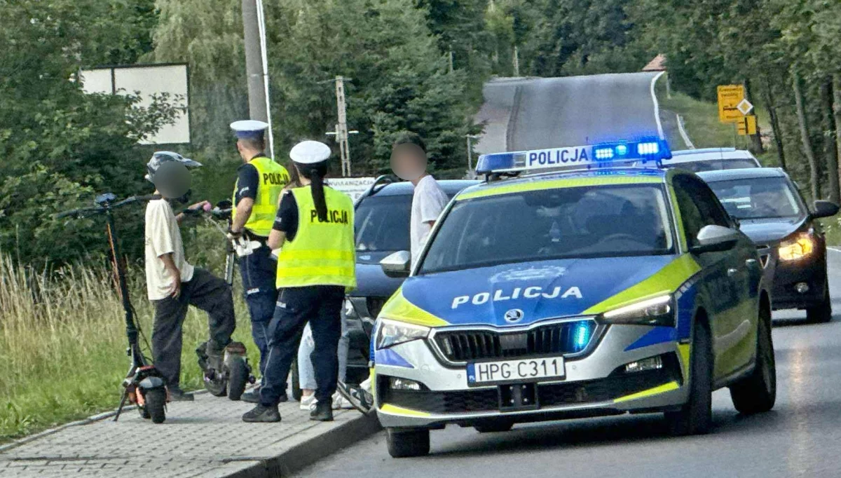 15-latek przewrócił się na hulajnodze i trafił do szpitala