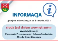 Informacja Wydziału Geodezji, Planowania Przestrzennego i Ochrony Środowiska Gminy Limanowa - zdjęcie główne
