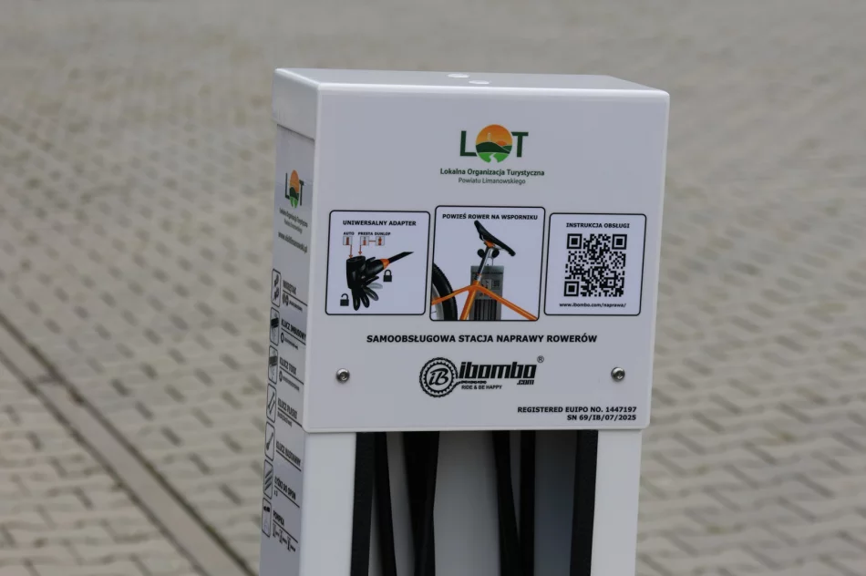 Miasto Limanowa otrzymało dwie stacje naprawy rowerów, w ramach realizowanego przez LOT Powiatu Limanowskiego projektu! - zdjęcie 6
