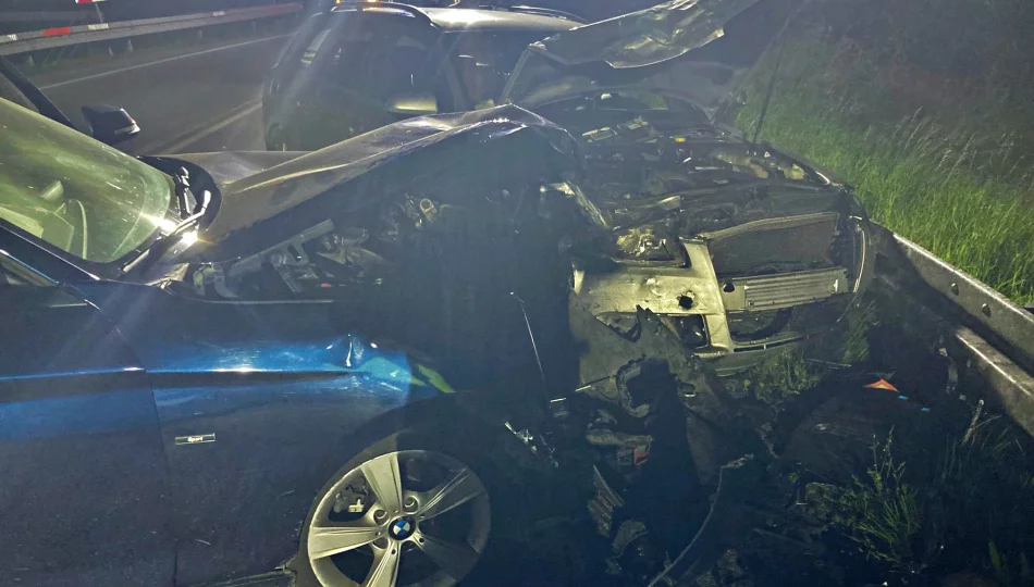 Kolizja BMW i Audi na DK 28 – pasażerka trafiła do szpitala - zdjęcie 1