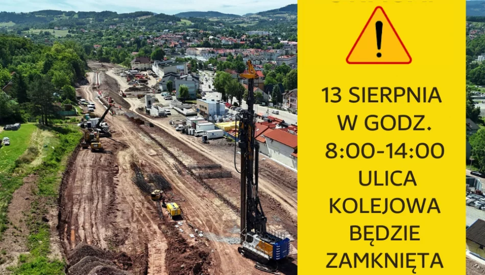 W środę 13 sierpnia w godz. 8:00 – 14:00 ul. Kolejowa będzie zamknięta - zdjęcie 1