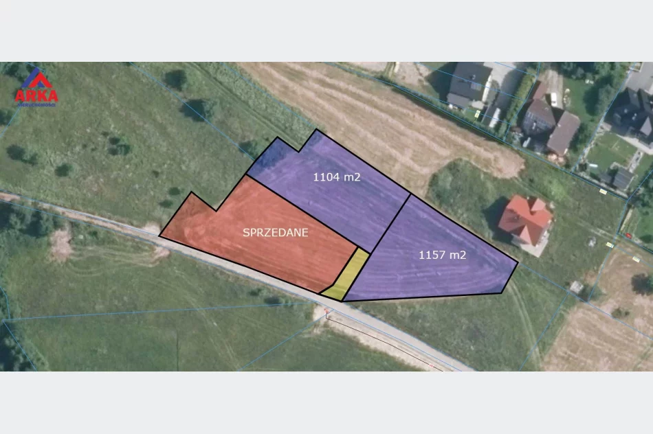 Kształtne działki budowlane pod lasem - zdjęcie 1