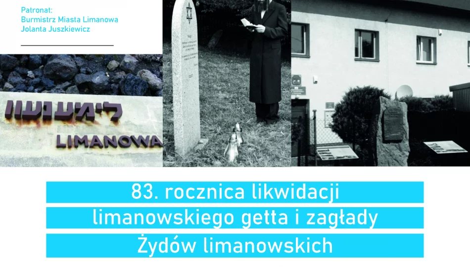 83. rocznica likwidacji limanowskiego getta i zagłady Żydów limanowskich - zdjęcie 1