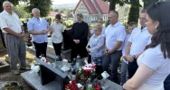 Upamiętnienie porucznika Janka Wróbla nad grobem w Męcinie - zdjęcie 3