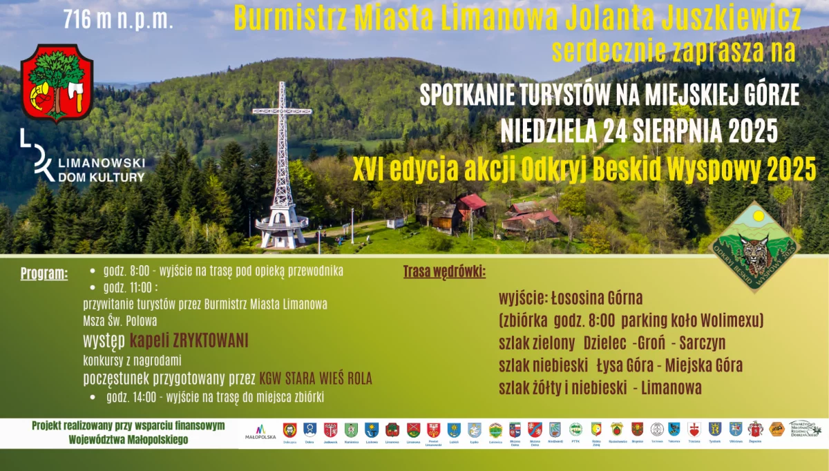 Już w tą niedzielę wyprawa na Miejską Górę w ramach „XVI edycji akcji Odkryj Beskid Wyspowy 2025”