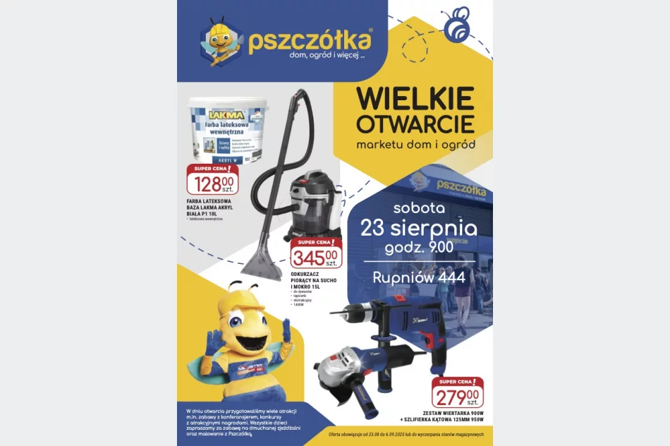 Otwarcie marketu Pszczółka: budowla, dom i ogród — grill, konkursy i promocje - zdjęcie 2