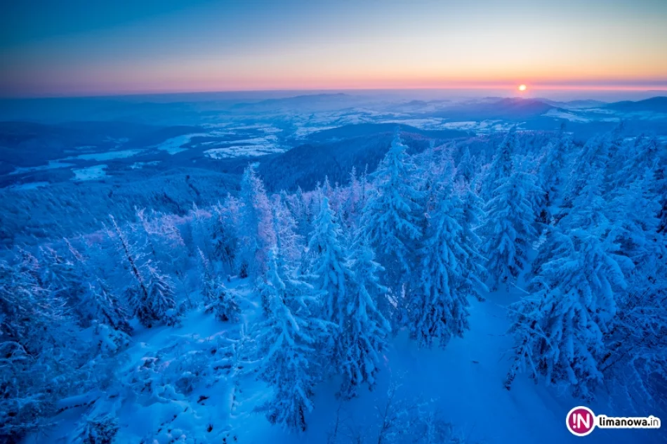 Mroźny poranek na Mogielicy - zdjęcie 17