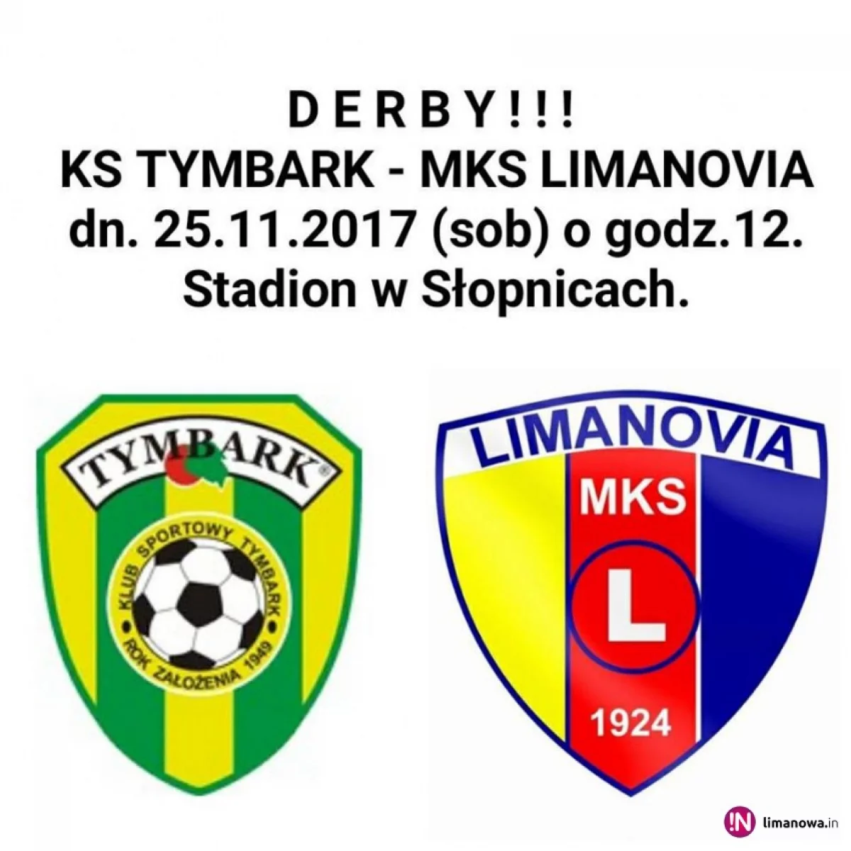 Jutro czwartoligowe derby: w Słopnicach KS Tymbark powalczy z Limanovią