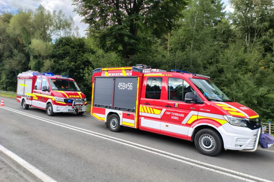 ​Zderzenie czołowe na DK28. Dwie osoby trafiły do szpitala - zdjęcie 2