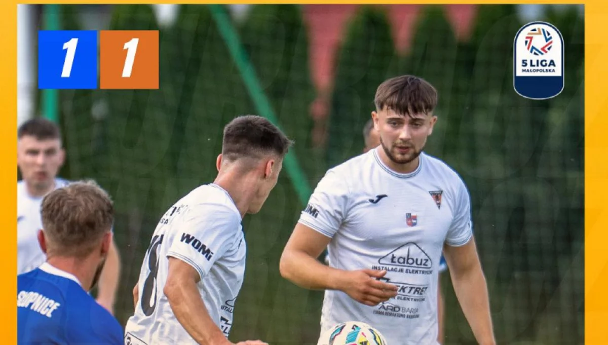 Piątoligowe derby rozstrzygnięte: Sokół Słopnice – Turbacz Mszana Dolna.