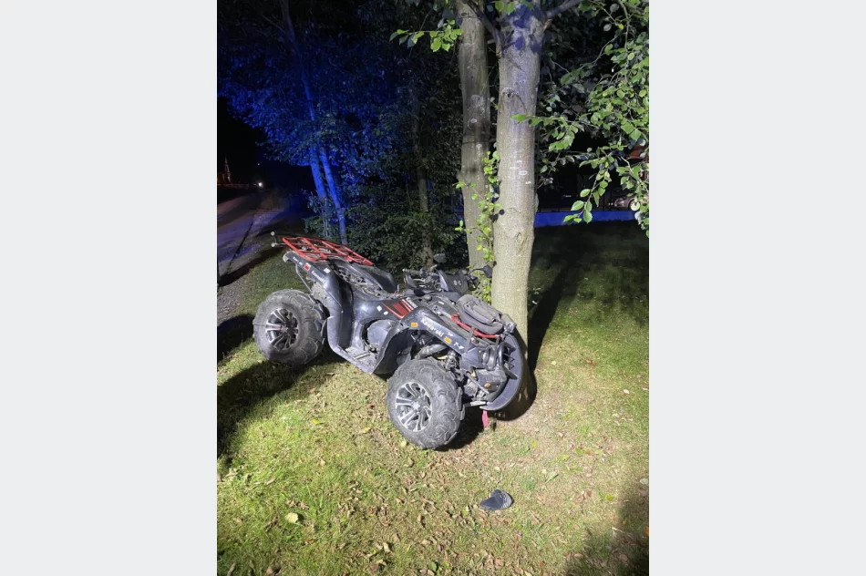 62-latek na quadzie uderzył w drzewo, lądował LPR - zdjęcie 3