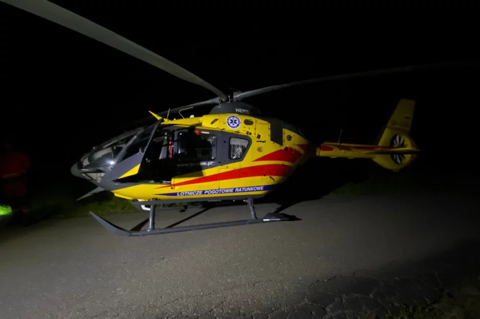 62-latek na quadzie uderzył w drzewo, lądował LPR - zdjęcie 4
