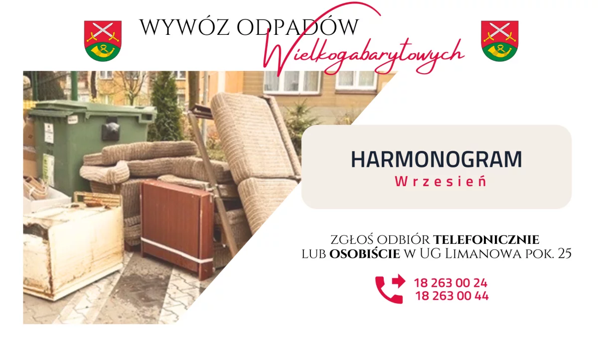 Wrześniowy odbiór gabarytów – harmonogram i zgłoszenia