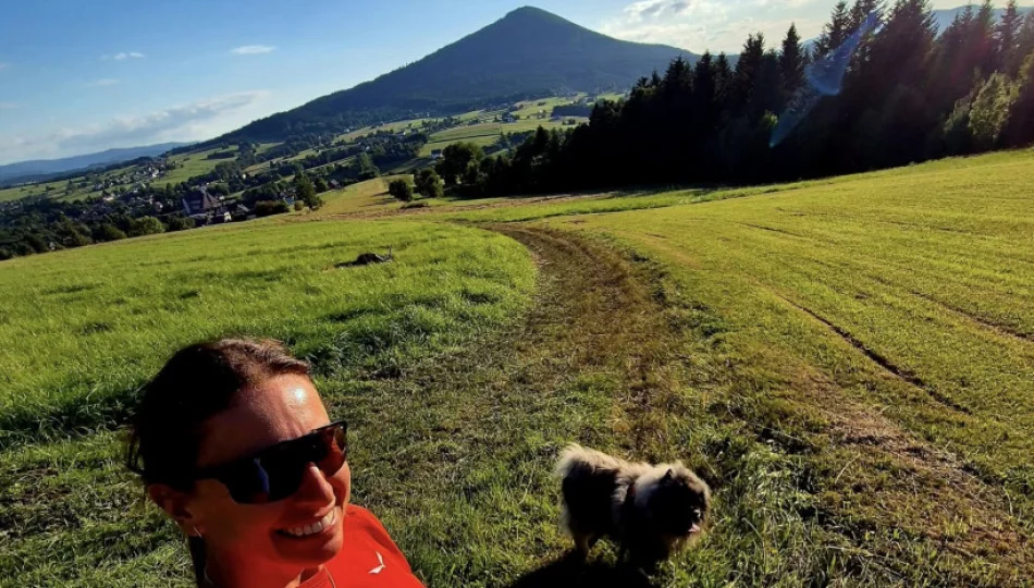 Justyna Kowalczyk-Tekieli wypoczywa w rodzinnych stronach i promuje Beskid Wyspowy - zdjęcie 1