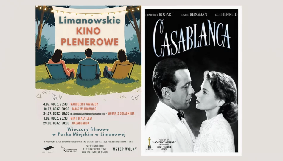 "CASABLANCA" na zakończenie Limanowskiego Kina Plenerowego - zdjęcie 1
