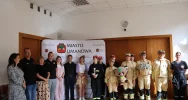 Burmistrz Miasta Limanowa odwiedzili przedstawiciele Młodzieżowych Drużyn Pożarniczych z terenu Miasta Limanowa - zdjęcie 2