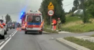 Motocyklista wywrócił się na krajowej "28" - zdjęcie 4