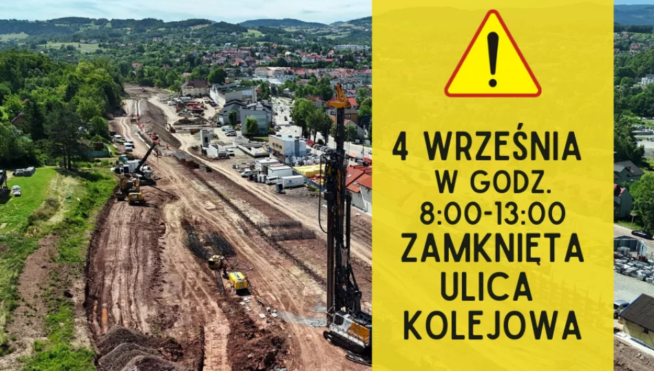W czwartek 4 września w godz. 8:00 – 13:00 ulica Kolejowa będzie zamknięta - zdjęcie 1
