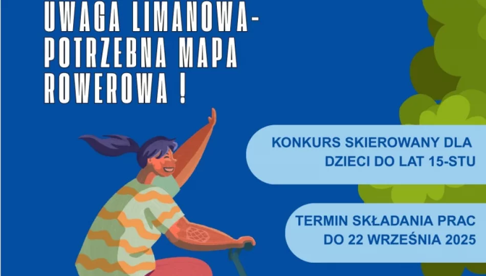 Zaprojektuj mapę tras rowerowych na terenie Miasta Limanowa – zapraszamy do udziału w konkursie! - zdjęcie 1