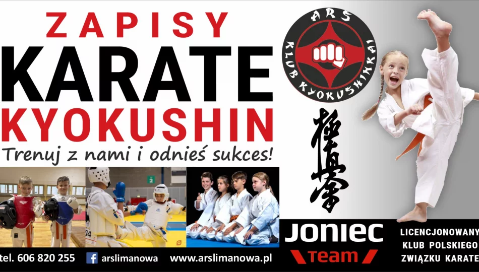 ARS Limanowa – JONIEC Team ogłasza nabór do sekcji Karate Kyokushin na sezon 2025/2026. - zdjęcie 1