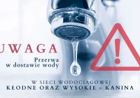 Przerwa w dostawie wody sieci wodociągowej Kłodne oraz Wysokie-Kanina na czas od 2.09-2.10 - zdjęcie główne