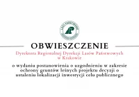 Obwieszczenie Dyrektora Regionalnej Dyrekcji Lasów Państwowych w Krakowie - 05.09 - zdjęcie główne