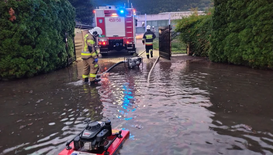 Silne opady deszczu – sześć interwencji strażaków - zdjęcie 1