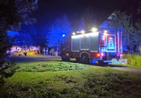 Zapalił się przewód po uderzeniu pioruna - zdjęcie główne