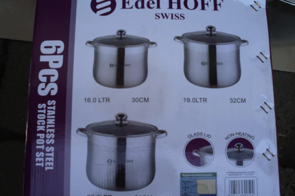 garnki duże do gastronomi i domu zestaw 3 szt  16L-19L-22,5L - zdjęcie 4