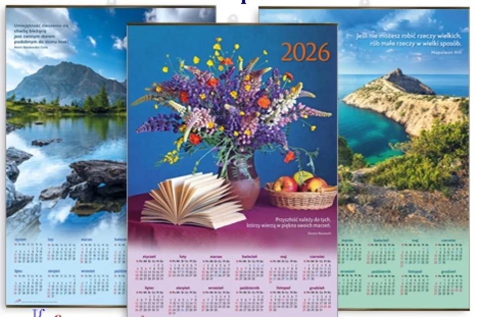 *KALENDARZE 2026 * Kalendarze Rolników 2026 * Kalendarze dla Miast i Wsi 2026 ***PROMOCYJNE CENY! - zdjęcie 2