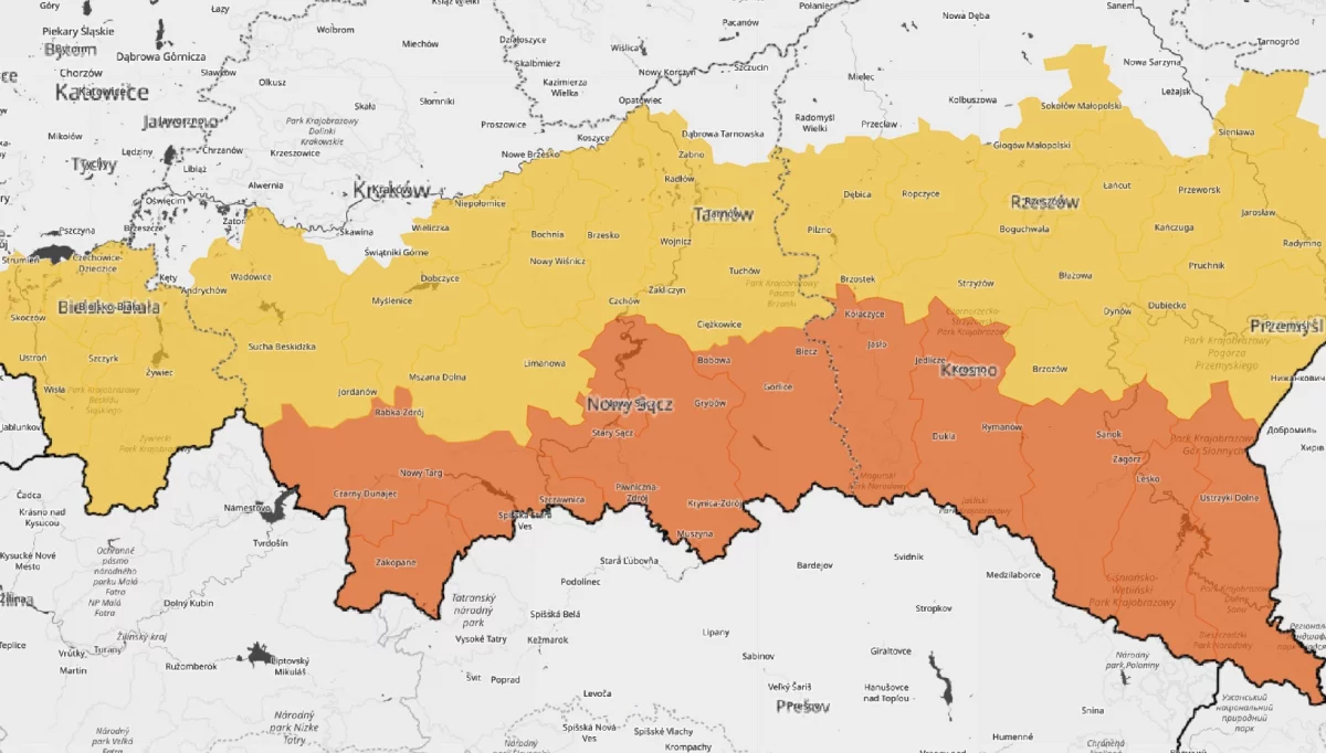 IMGW znów ostrzega przed burzami na południu Polski