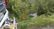 33-latka doprowadziła do zderzenia z Porsche, auto w rowie - zdjęcie 2