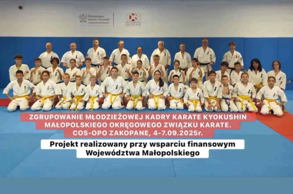 Zawodnicy ARS Limanowa – JONIEC TEAM na Zgrupowaniu Młodzieżowej Kadry Karate Kyokushin MOZK - zdjęcie 2