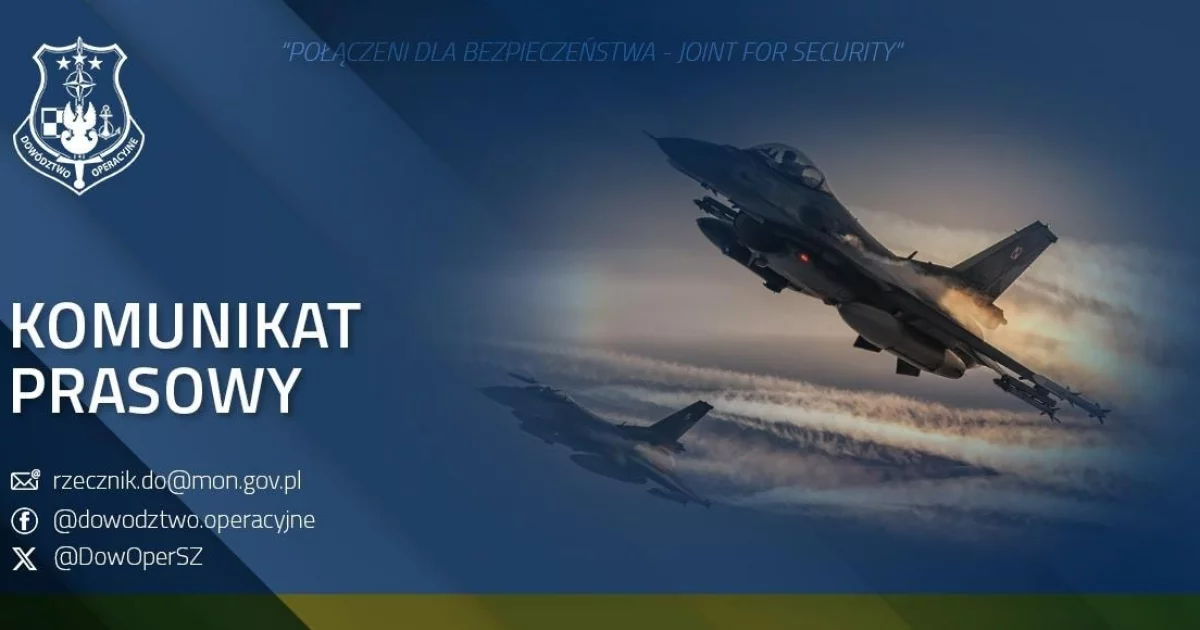 Komunikat wojska o zakończeniu operowania lotnictwa