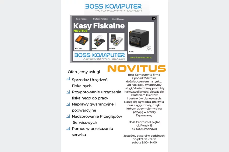 Boss Komputer: nowoczesne kasy fiskalne Novitus - zdjęcie 2