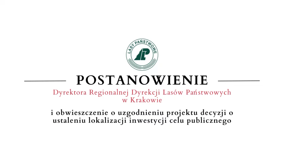 Obwieszczenie Dyrektora Regionalnej Dyrekcji Lasów Państwowych w Krakowie - 12.09 - 1 - zdjęcie 1