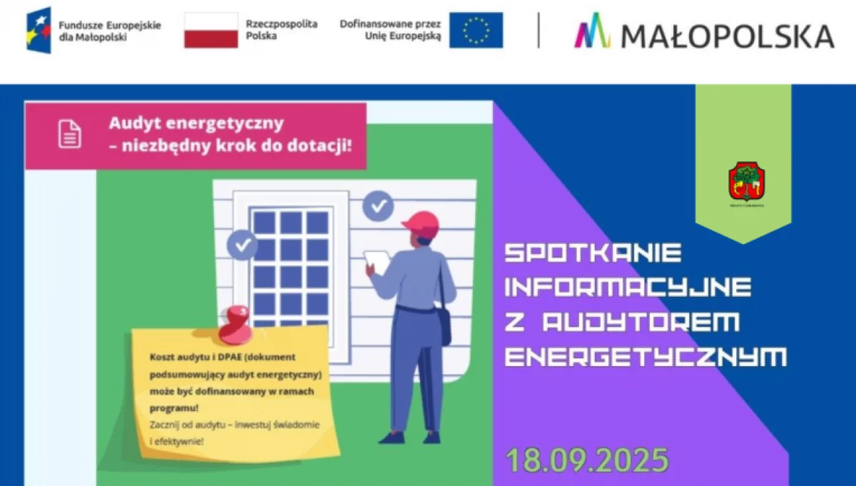 Masz pytania o audyty energetyczne? Zapraszamy na spotkanie 18 września !