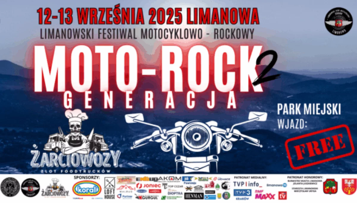 Limanowa zaczyna wibrować i na weekend stanie się stolicą rocka i motocykli!