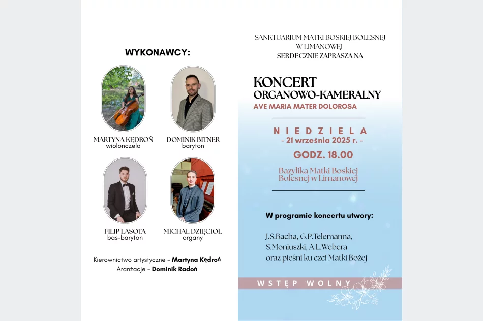 Zaproszenie na koncert organowo-kameralny AVE MARIA MATER DOLOROSA - zdjęcie 3