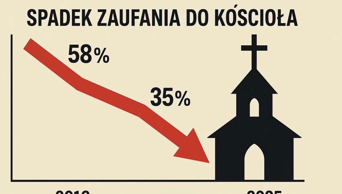 Kościół w 9 lat stracił zaufanie prawie jednej czwartej społeczeństwa