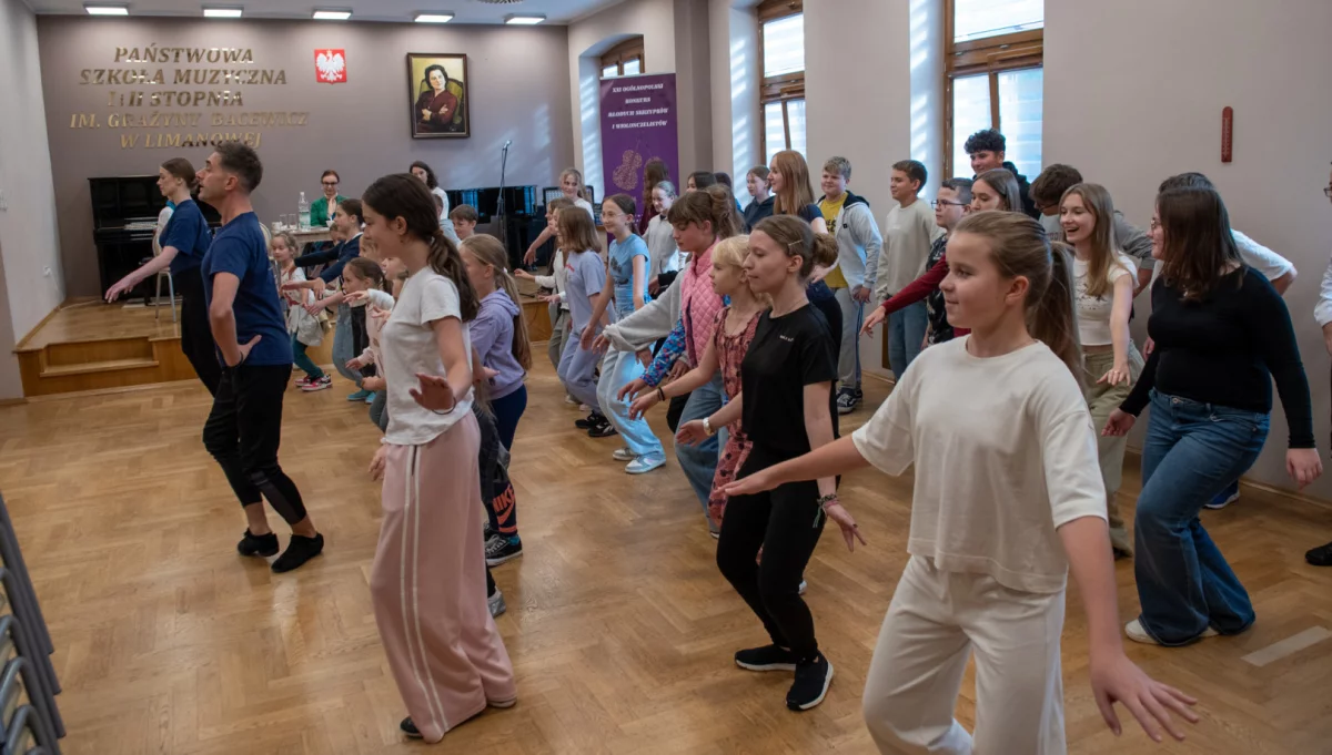 Warsztaty taneczne w Limanowej z Baletem Cracovia Danza/fot.: PSM Limanowa