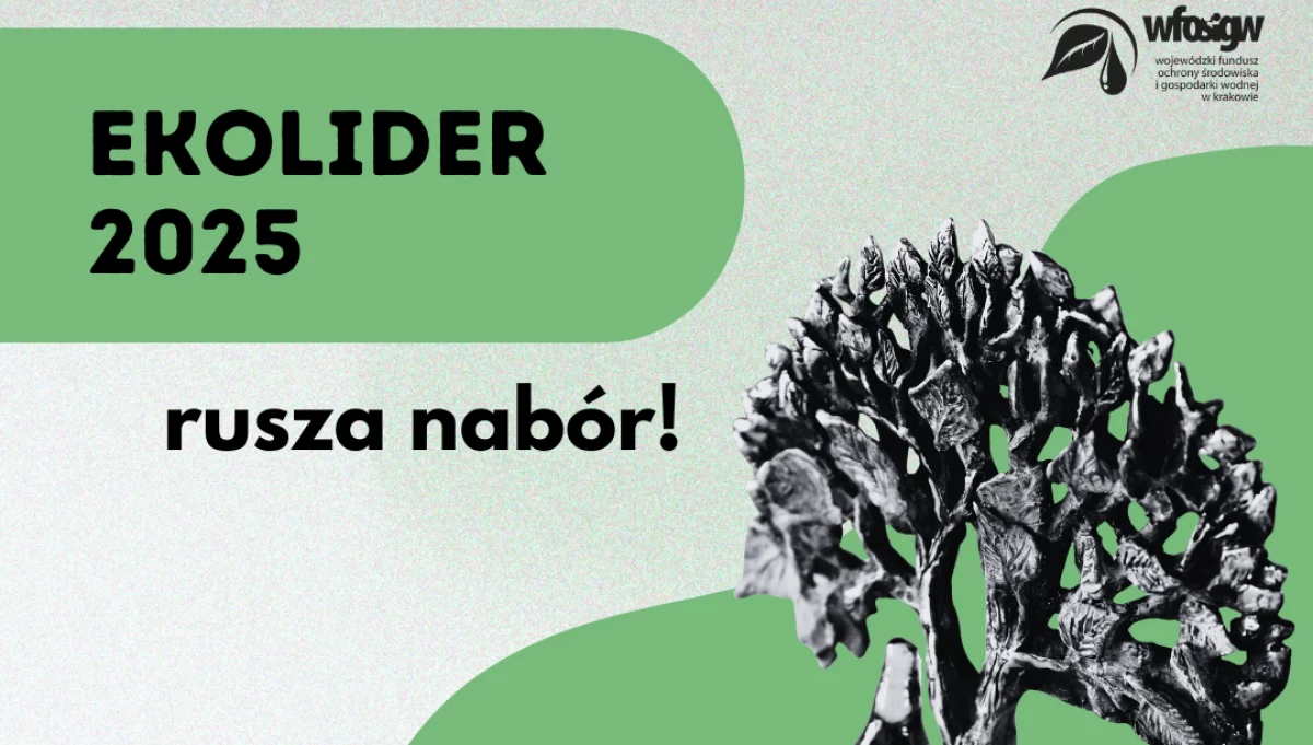 Rusza konkurs #ekoLIDER 2025! WFOŚiGW w Krakowie szuka najlepszych przedsięwzięć ekologicznych w Małopolsce!
