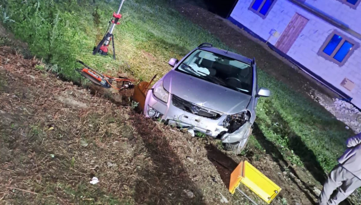 Wypadek w Zawadce/fot.: OSP Podłopień