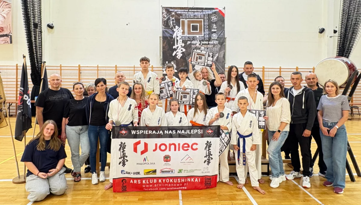 Siedem medali karateków ARS Limanowa – JONIEC Team na X Turnieju Karate Kyokushin o Puchar Solny w Wieliczce