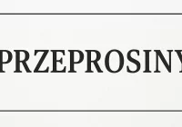 Przeprosiny - zdjęcie główne