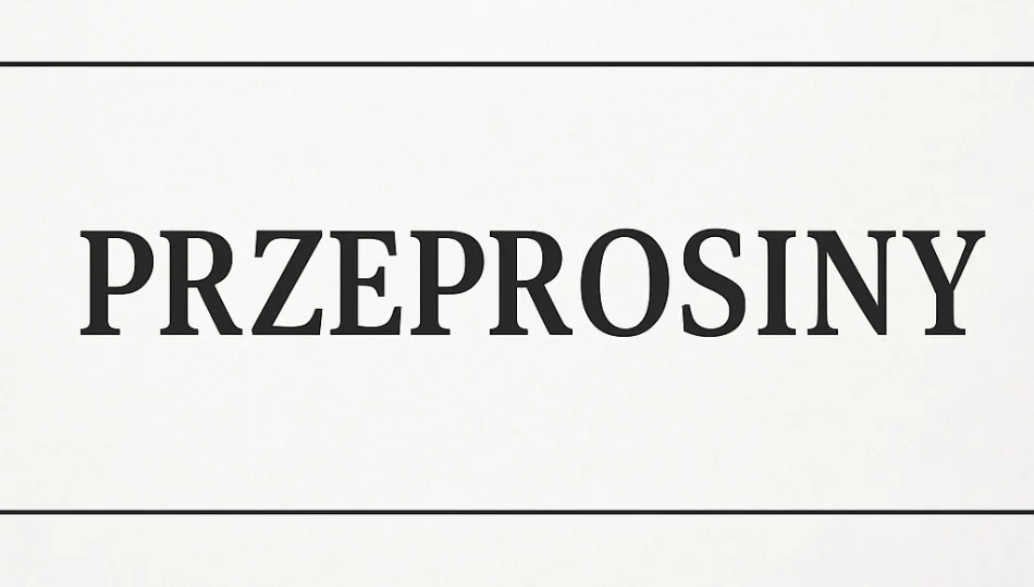 Przeprosiny - zdjęcie 1
