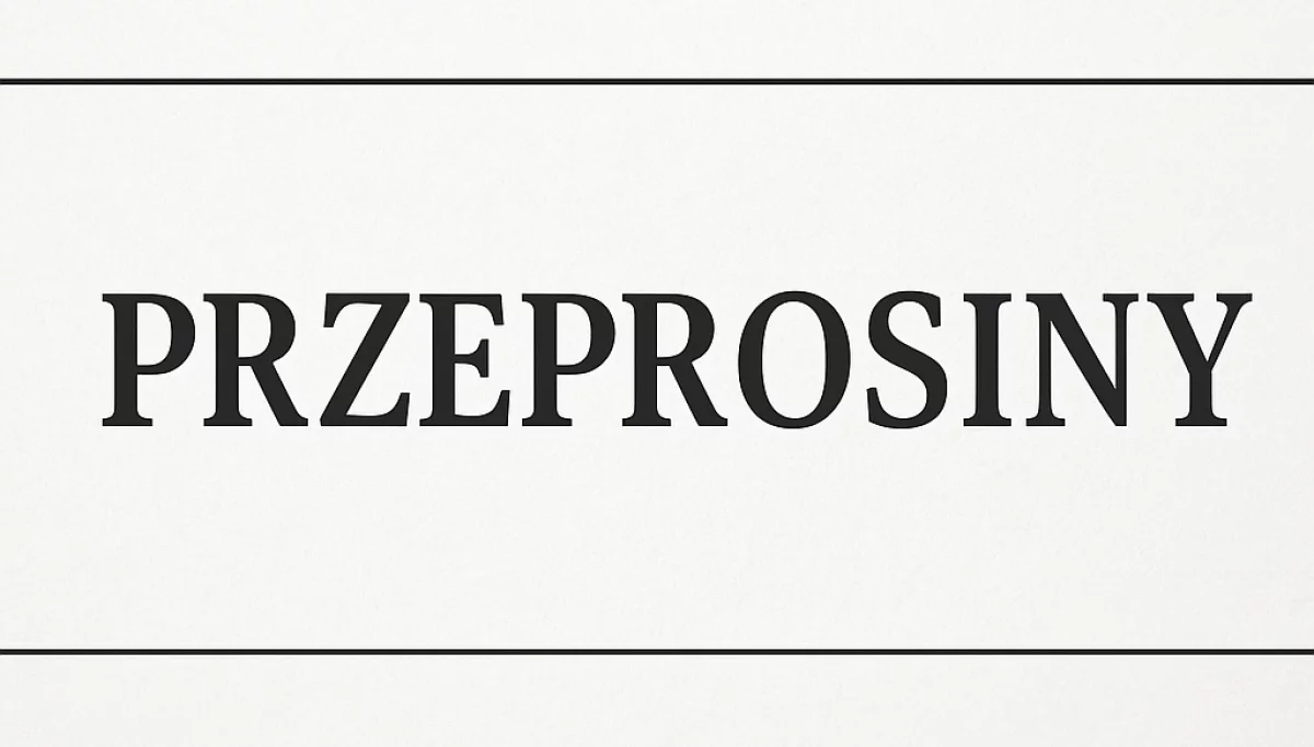 Przeprosiny