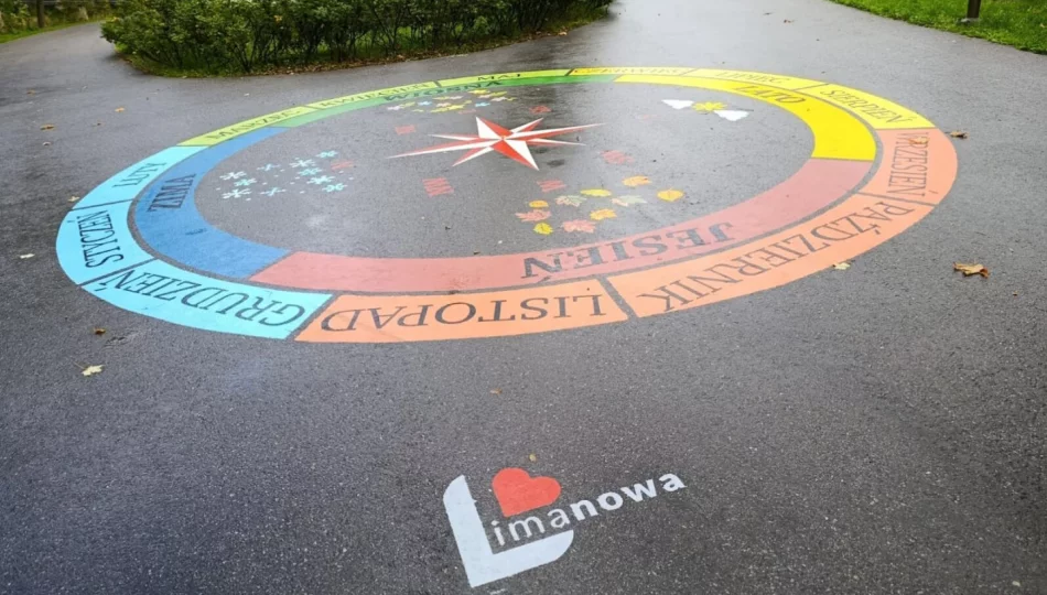Kolorowe gry na alejkach parku - zdjęcie 1